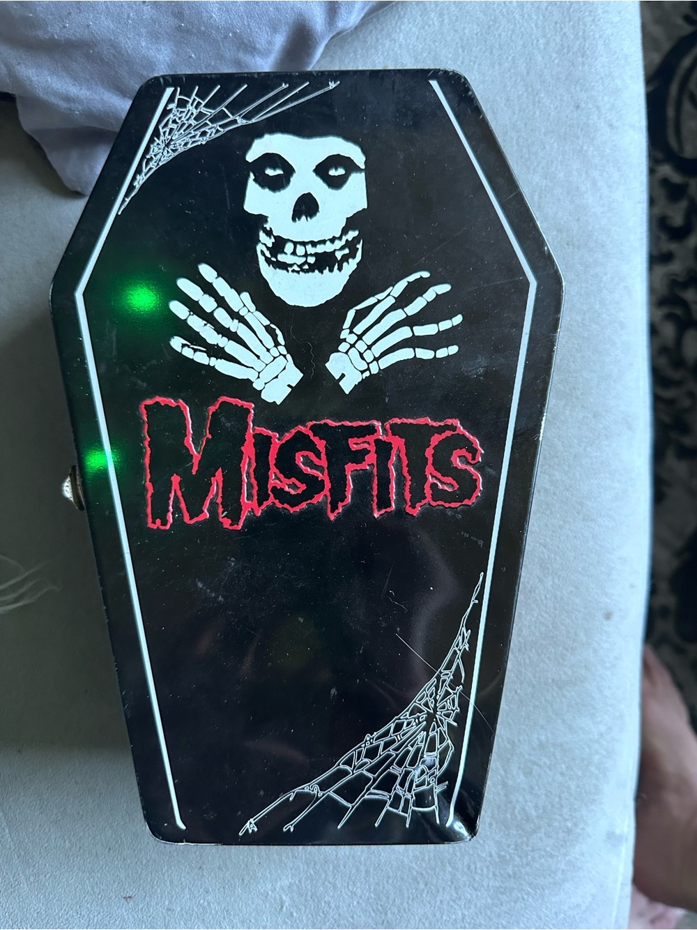 Misfits Coffin Wall Decor - Black and White with Red Logo